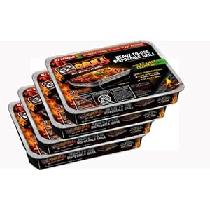 EZ Grill 2531 Pack of 4 Portable Disposable Barbeques, Party Size by 