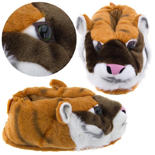 Orange Tiger Animal Slippers for Women and Men