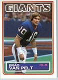 1983 Topps # 134 Brad Van Pelt New York Giants Football Card - Shipped In Protective Screwdown Display Case!