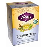 Yogi Breathe Deep, Herbal Tea Supplement, 16-Count Tea Bags (Pack of 6)