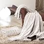 Sancarlos - PLAID TULSA MARR�N - Plaid para sof� o&hellip de Sancarlos