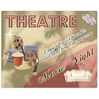 Movie Theater Sign Vintage golden age film set prop