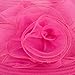 Pure Color 1920s Womens Summer Organza Bowler Sun Hat Derby Tea Party A267
