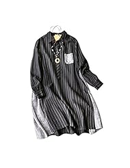 Winter Striped Print  Shirt  Dress