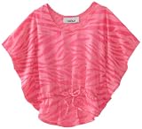 Amy Byer Girls 2-6X Neon Burnout Circle Butterfly Tie Front Top