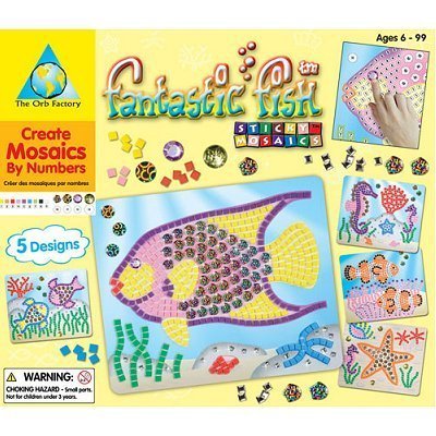 Childrens Toyshop  Toys : The Orb Factory Sticky Mosaics Fantastic Fish