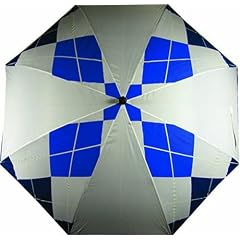 LONGRIDGE GOLF EQUIPMENT EXECUTIVE UMBRELLA, WHITE / NAVY