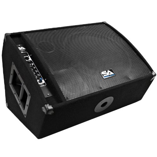 Seismic Audio FL-15MP-PW 400 Watts RMS Premium Powered 2-Way 15-Inch Floor/Stage Monitor with Titanium Horn On Sale