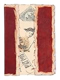 Store Indya Men & Women Leather Journal Diary Travel Notebook Embossed Sketchbook with 75 Sheets 150 Unlined Handmade Pages