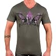 Men's Sexy New V-Neck Screen Printed T-Shirt by Private Member