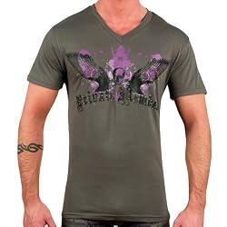 Men's Sexy New V-Neck Screen Printed T-Shirt by Private Member