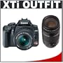 Canon Digital Rebel XTi 10.1MP Digital SLR Camera with EF-S 18-55mm f/3.5-5.6 Lens (Black) + Canon EF 75-300mm f/4-5.6 III Lens