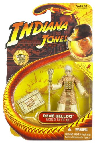  Indiana Jones Movie Hasbro Series 1 Action Figure Rene Belloq [Raiders of the Lost Ark]
