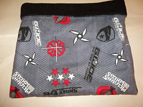 G.I. Joe Print XL Fleece/Cotton Guinea Pig Pouch Bag Cozy Bed Snuggle Ferret Rat 11" x 11''