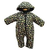 miamail ミアメイル 花柄 ジャンプスーツ 防寒着 ベビー用つなぎ オール-80cm