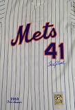MLB New York Mets Tom Seaver Gray Autographed Jersey