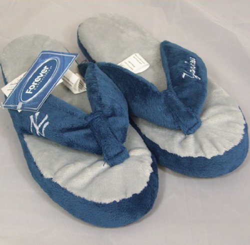 New York Yankees Womens Flip Flop Thong Slippers