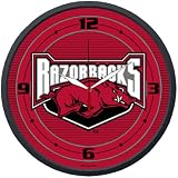 Arkansas Razorbacks NCAA Round Wall Clock