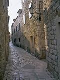 Street in Port of Stari Grad, Hvar Island, Dalmatia, Dalmatian Coast, Adriatic, Croatia, Europe Photographic Poster Print by J P De Manne, 30x40