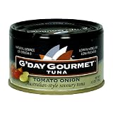 G'Day Gourmet  Tuna, Tomato Onion, 3.5-Ounce Cans (Pack of 12)