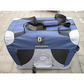 Fold Flat Fabric Cat Dog Carrier/Basket-49cm x 34cm x 35cm-Small