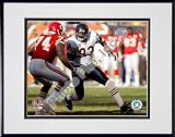 Adewale Ogunleye 2007 Action Double Matted 8 x 10 Photograph in Black Anodized Aluminum Frame