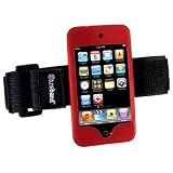 Tuneband, Grantwood Technology's Armband, Silicone Skin, and Screen Protector for iPod Touch 8GB/16GB/32GB/64GB (2nd and NEW 3rd Generation!), RED
