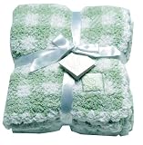 Scene Weavers Pickles Check Baby Blanket - Green