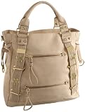 Rampage Jeannie Tote,Ecru,one size
