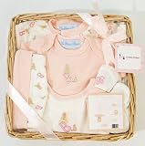 Cadeau bébé - Les bébés d'Elyséa - Corbeille B&B - Rose 12 Mois