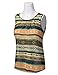 DRESSIS Women's Chiffon Crepe Pleated Round Neck Sleeveless Tank Top S to 3XL