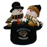 12" NFL Jacksonville Jaguars Plush Snowmen Top Hat Christmas Table Decoration