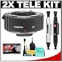 Phoenix 2x AF Teleconverter + LensPens Cleaning Kit for Canon EOS 1Ds, 40D, 50D, 5D Mark II, Digital Rebel, XS, XSi T1i, T2i Digital SLR Cameras