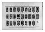 Historic Print (XL): New series of electrotyped initial letters...John Mengel & Co. Type Founders, Electrotyp