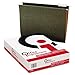 Office Impressions 1/5 Tab Hanging File Folders, Standard Green (Letter, 25 ct.)(Pack of 2)