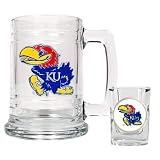 Kansas Jayhawks NCAA Beer Mug And Shot Glass Boilermaker Set