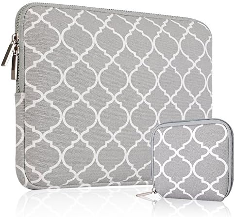 Oviia 11 11.6 Inch Laptop Sleeve Canvas Fabric Sleeve Case for for Acer Chromebook 11,HP Stream 11, Samsung Chromebook 2, MacBook 11.6 with Small Accessory Case for Mouse,Charger