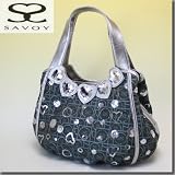 【新入荷】サボイ（SAVOY）　丸ロゴ柄　クリアビジュー付き両あおりハンド19SM9420103