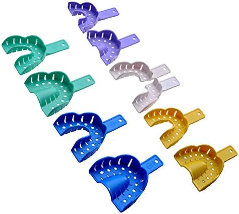 Teeth Tools Dental Impression Teeth Tray Multicolor Pack of 10 Pieces