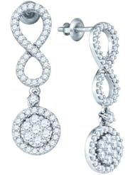 1.31ctw Diamond Dangle Earrings