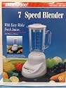 Brentwood JB-200 7 Speed Blender with Easy Make Fresh Juices 350 Watts