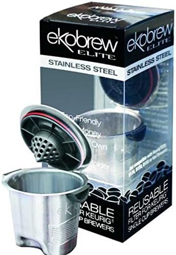 Ekobrew Stainless Steel Elite Cup, Refillable K-Cup For Keurig K-Cup Brewers