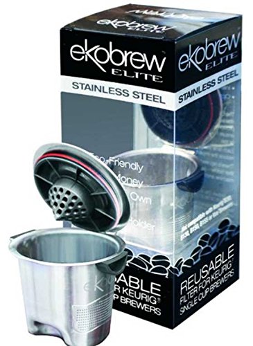 Ekobrew Stainless Steel Elite Cup, Refillable K-Cup For Keurig K-Cup Brewers
