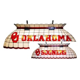 Oklahoma OU Sooners 42 BILLIARD POOL TABLE LIGHT LAMP