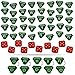 LITKO Combat Token Set Compatible WH:KT, Translucent Green & Red (50)