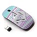 KawaiiMouse [ Optical 2.4G Wireless Mouse ] Purple Unicorn Mystical Little Girl Cute