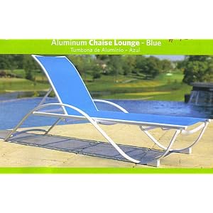 Aluminum Chaise Lounge Chair - Blue
