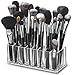 byAlegory Acrylic Makeup Brush Organizer | 24 Space Storage w/Deep Slots for Cosmetic Beauty Brushes Refillable Container