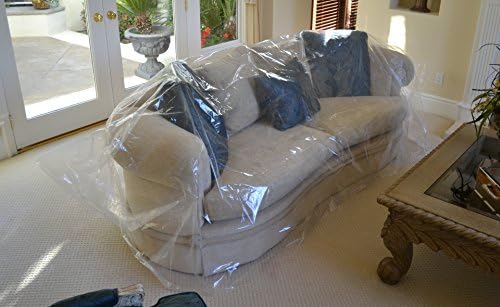Plastic Sofa/Chair/Queen Mattress Covers (1 Each) - Moving-Kit