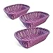 Colorbasket Hand Woven Waterproof Rectangular Basket, Royal Purple